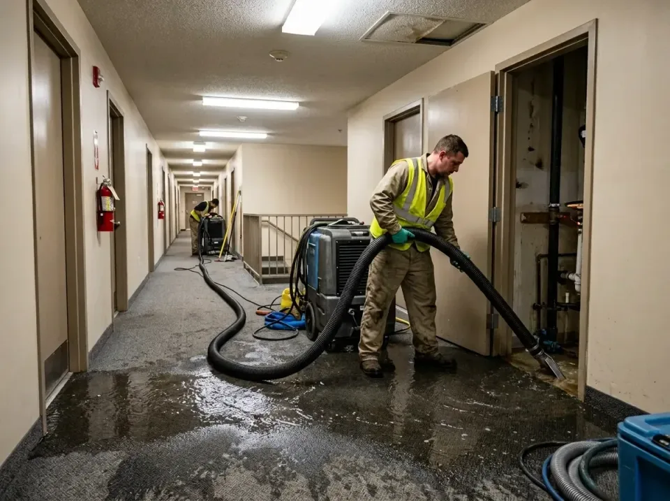 multi-unit-apartment-hallway-f-005 — frequently asked questions, Emergency Burst Pipe Water Extraction & Removal in Vandalia…